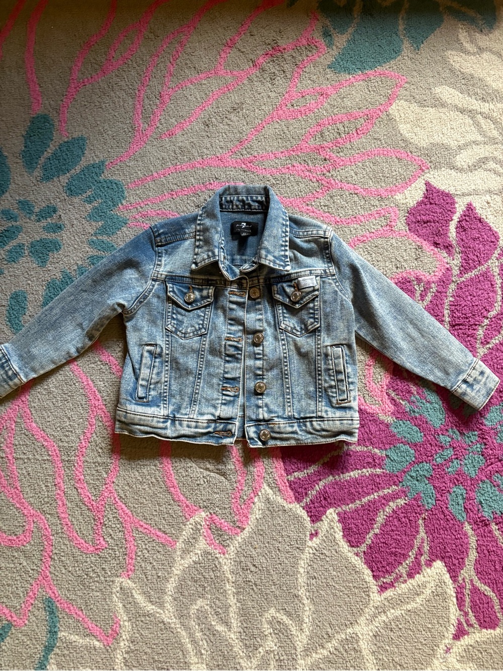 7 for all mankind acid washed toddler 2T jacket